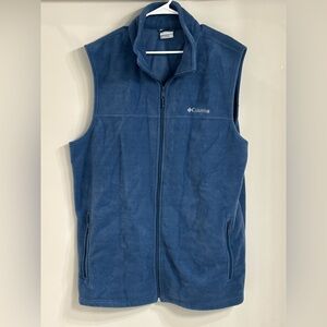 Columbia Soft Blue Fleece Vest